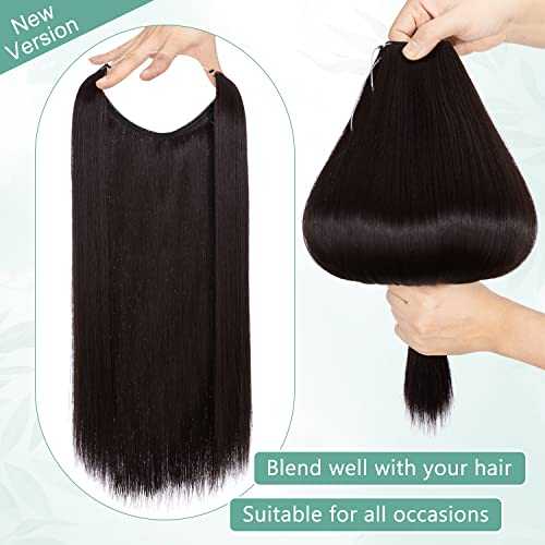 Curly Synthetic Invisible Wire Hair Extensions - Image 63