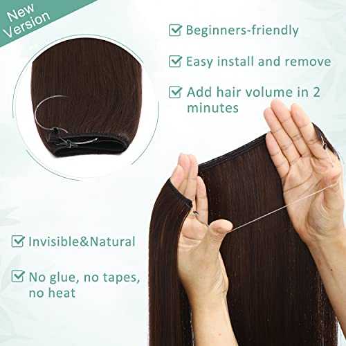 Curly Synthetic Invisible Wire Hair Extensions - Image 67