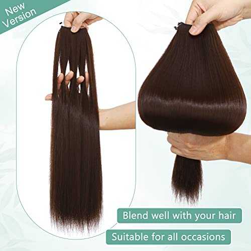 Curly Synthetic Invisible Wire Hair Extensions - Image 68