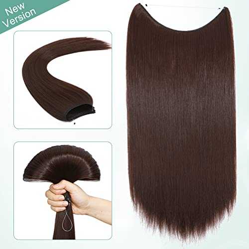 Curly Synthetic Invisible Wire Hair Extensions - Image 69