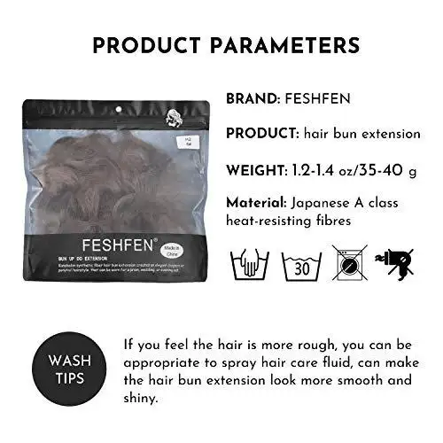 Curly Updo Synthetic Messy Hair Bun Extension - Image 3