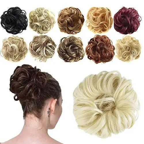 Curly Updo Synthetic Messy Hair Bun Extension - Image 7