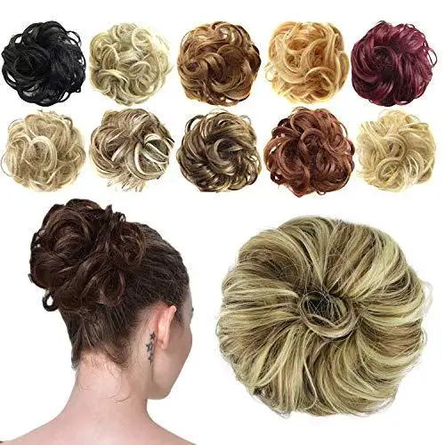 Curly Updo Synthetic Messy Hair Bun Extension - Image 9