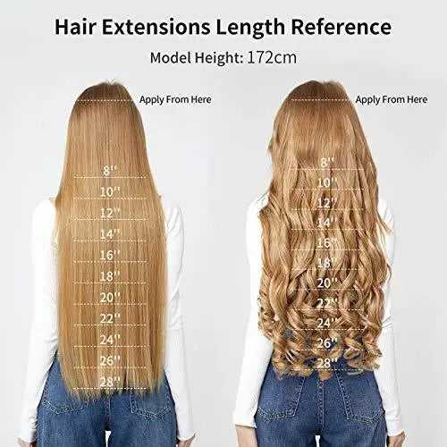 3/4 Curly Wavy Clips in on Synthetic Hair Extensions - Image 20