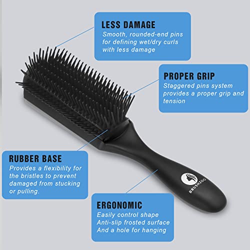Detangling Hair Brush Set with Hair Spray bottle - Image 11