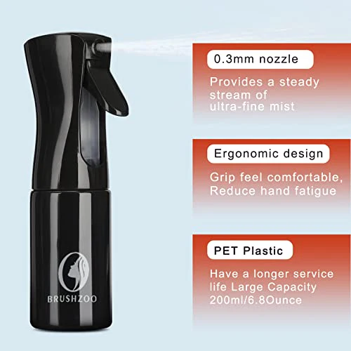 Detangling Hair Brush Set with Hair Spray bottle - Image 2