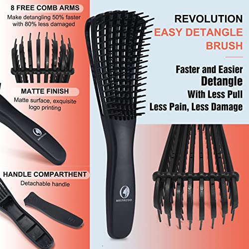 Detangling Hair Brush Set with Hair Spray bottle - Image 5