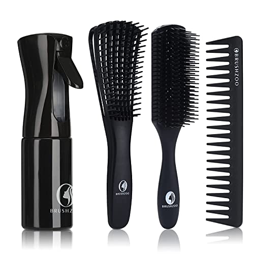 Detangling Hair Brush Set with Hair Spray bottle - Image 8