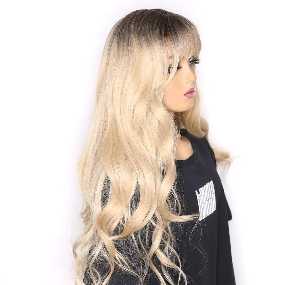 Diana Extra Long Straight Heat Resistant Wig with Bangs - Image 3