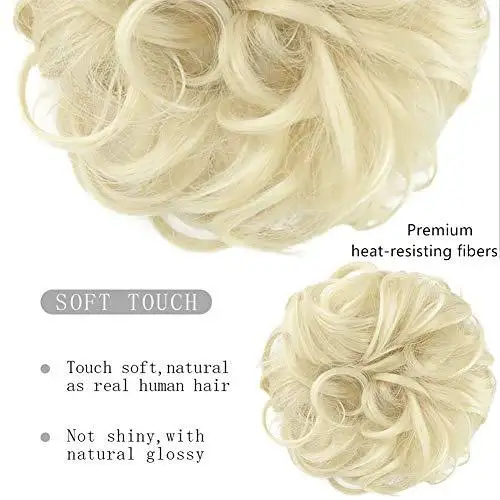 Donut Chignon Hair Bun Hairpiece - Image 18