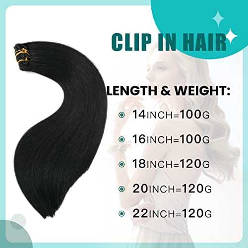 Double Weft Clip in Hair Extensions Human Hair - Image 23