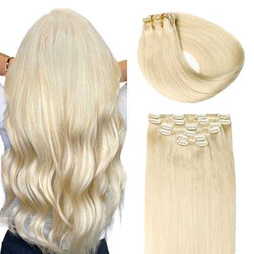 Double Weft Clip in Hair Extensions Human Hair - Image 8
