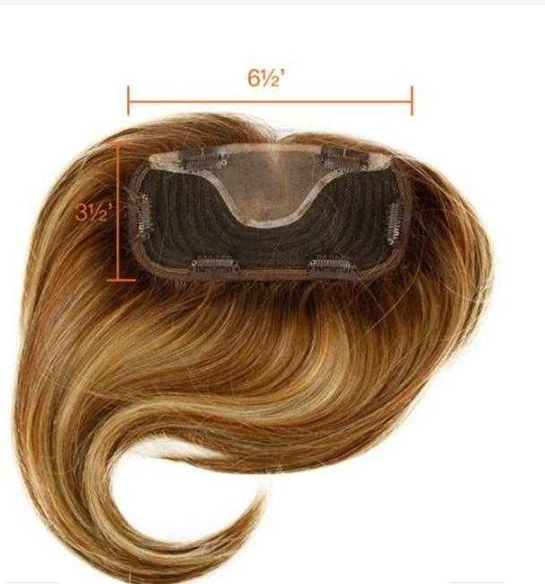 Easi Fringe + Human Hair Clip on Bangs Hairpiece - Image 6