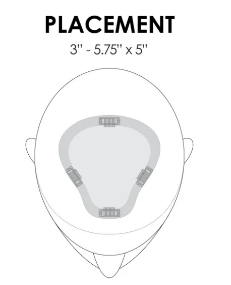 Easipart HD Size XL  8 inches Hairpiece Topper - Image 6