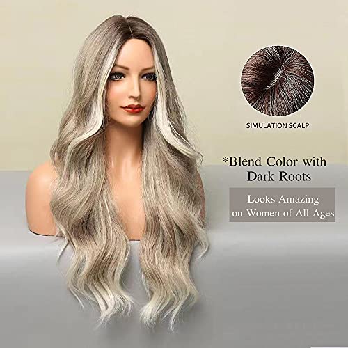 Long Blonde Wig Heat Resistant Fibre 24" - Image 2
