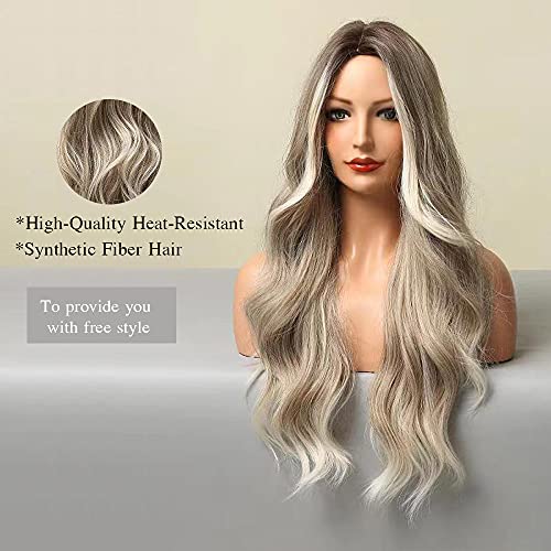 Long Blonde Wig Heat Resistant Fibre 24" - Image 3