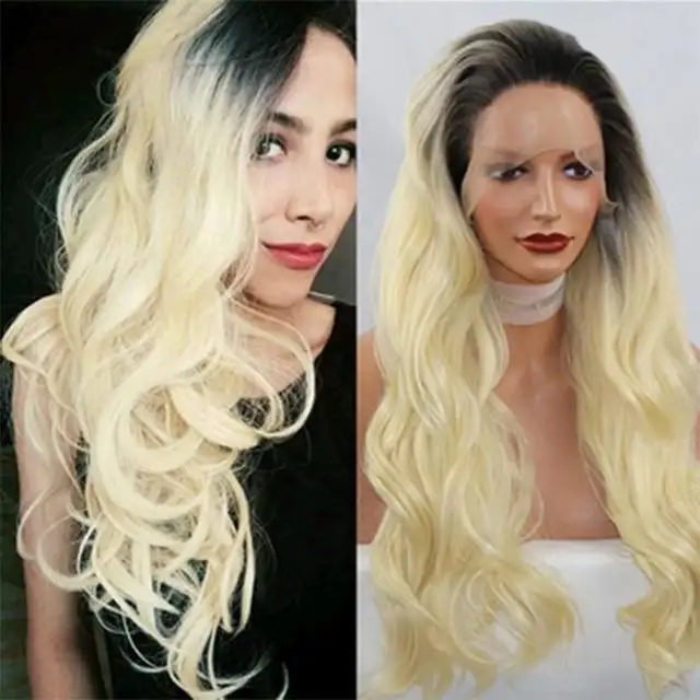 Extra Long Heat Friendly Wig with Wavy Ends - Image 11