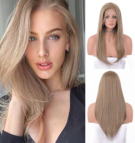 Faded Ombre Platinum Blonde Lace Front Wig - Image 20
