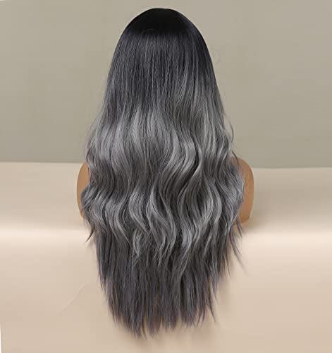 Faded Ombre Platinum Blonde Lace Front Wig - Image 32