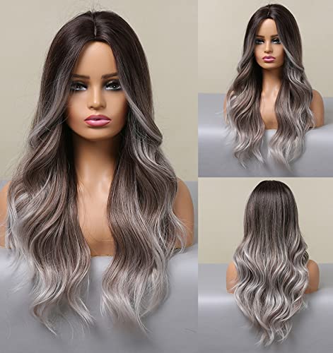 Faded Ombre Platinum Blonde Lace Front Wig - Image 42