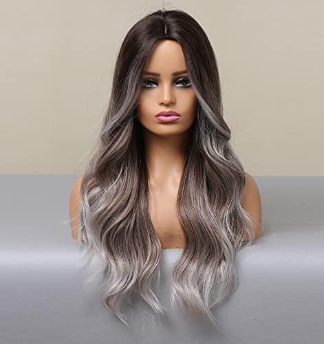 Faded Ombre Platinum Blonde Lace Front Wig - Image 43