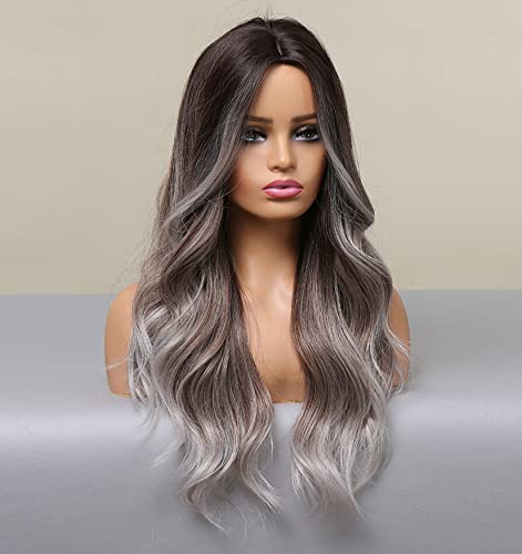 Faded Ombre Platinum Blonde Lace Front Wig - Image 44