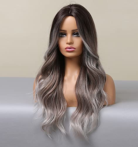 Faded Ombre Platinum Blonde Lace Front Wig - Image 45