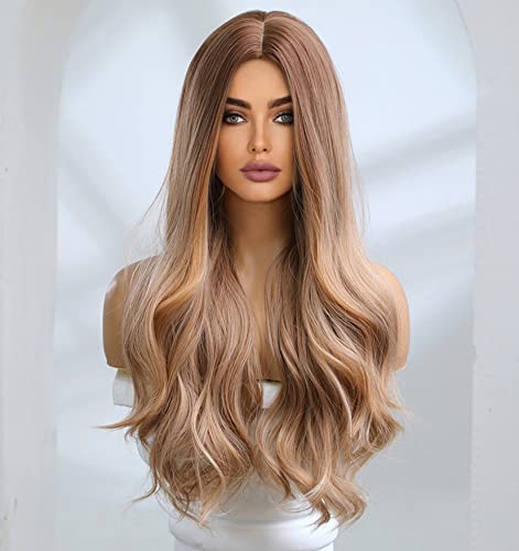 Faded Ombre Platinum Blonde Lace Front Wig - Image 58