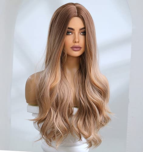 Faded Ombre Platinum Blonde Lace Front Wig - Image 59