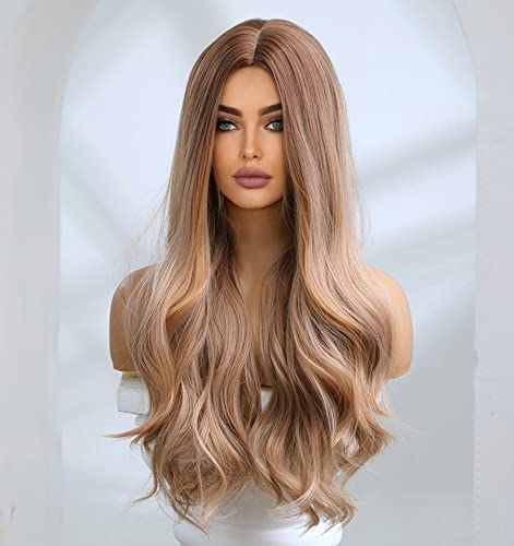 Faded Ombre Platinum Blonde Lace Front Wig - Image 60
