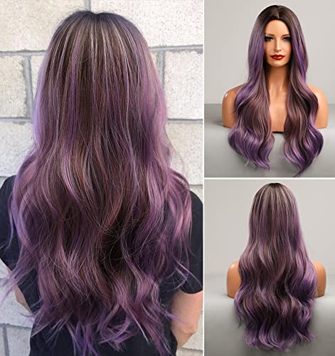Faded Ombre Platinum Blonde Lace Front Wig - Image 63