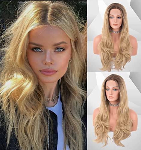 Faded Ombre Platinum Blonde Lace Front Wig - Image 87