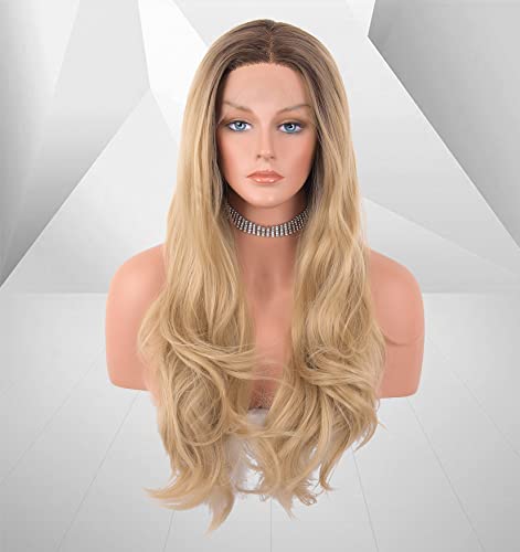Faded Ombre Platinum Blonde Lace Front Wig - Image 89