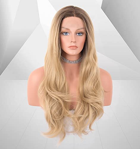 Faded Ombre Platinum Blonde Lace Front Wig - Image 90