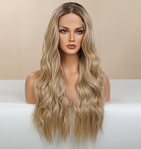 Faded Ombre Platinum Blonde Lace Front Wig - Image 94