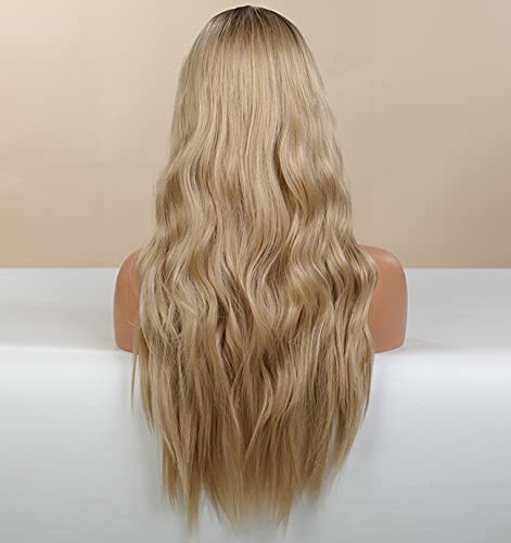 Faded Ombre Platinum Blonde Lace Front Wig - Image 97