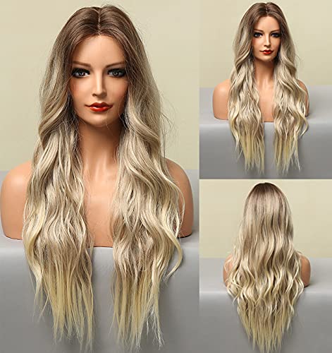Faded Ombre Platinum Blonde Lace Front Wig - Image 99