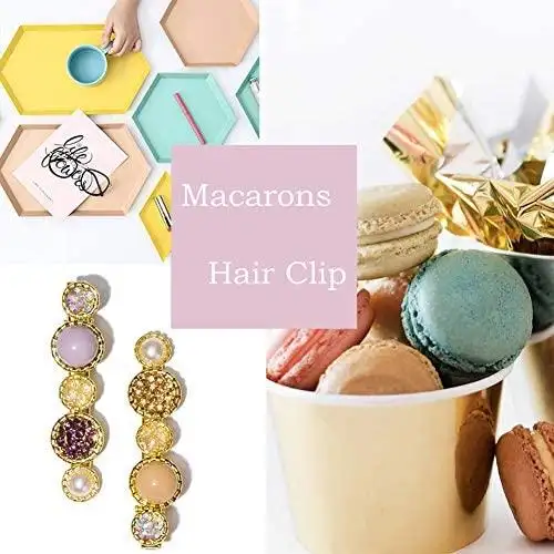 Faux Pearl Clips and Pins Hair Barrettes Set - Image 4