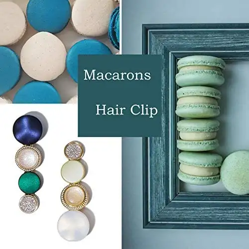 Faux Pearl Clips and Pins Hair Barrettes Set - Image 5
