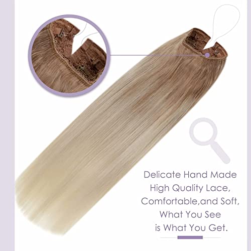 Fish Line Halo Hair Extensions with Clips - Image 13