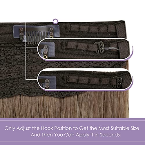 Fish Line Halo Hair Extensions with Clips - Image 19