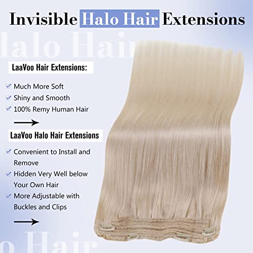 Fish Line Halo Hair Extensions with Clips - Image 23
