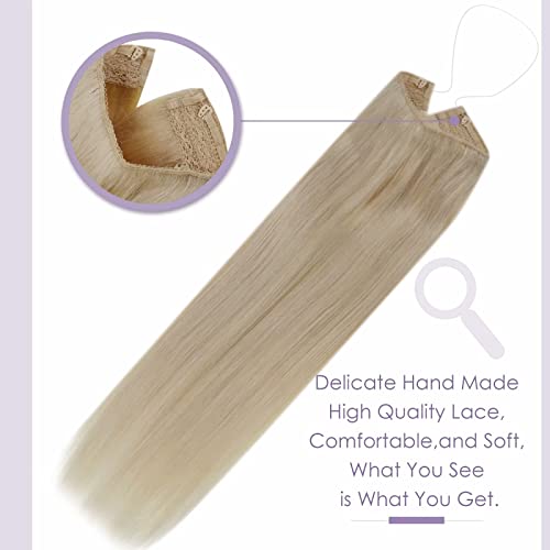 Fish Line Halo Hair Extensions with Clips - Image 26