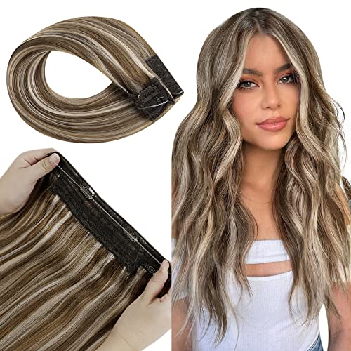 Fish Line Halo Hair Extensions with Clips - Image 31