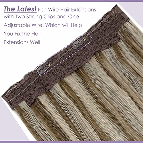 Fish Line Halo Hair Extensions with Clips - Image 33