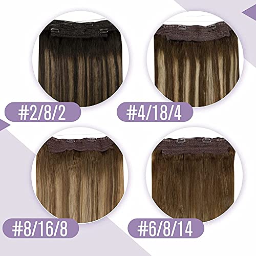 Fish Line Halo Hair Extensions with Clips - Image 37