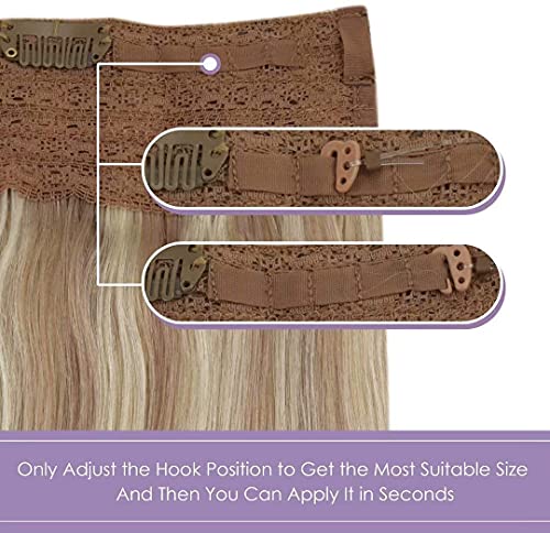 Fish Line Halo Hair Extensions with Clips - Image 39