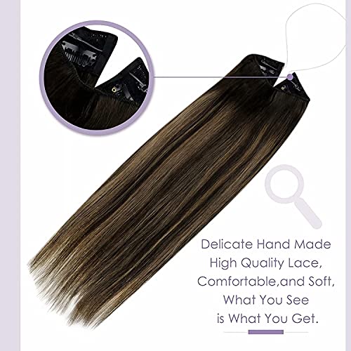 Fish Line Halo Hair Extensions with Clips - Image 40