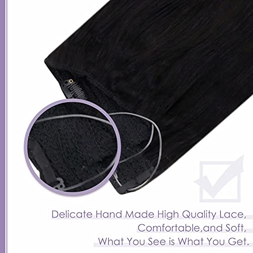 Fish Line Halo Hair Extensions with Clips - Image 44