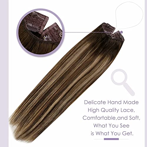 Fish Line Halo Hair Extensions with Clips - Image 49